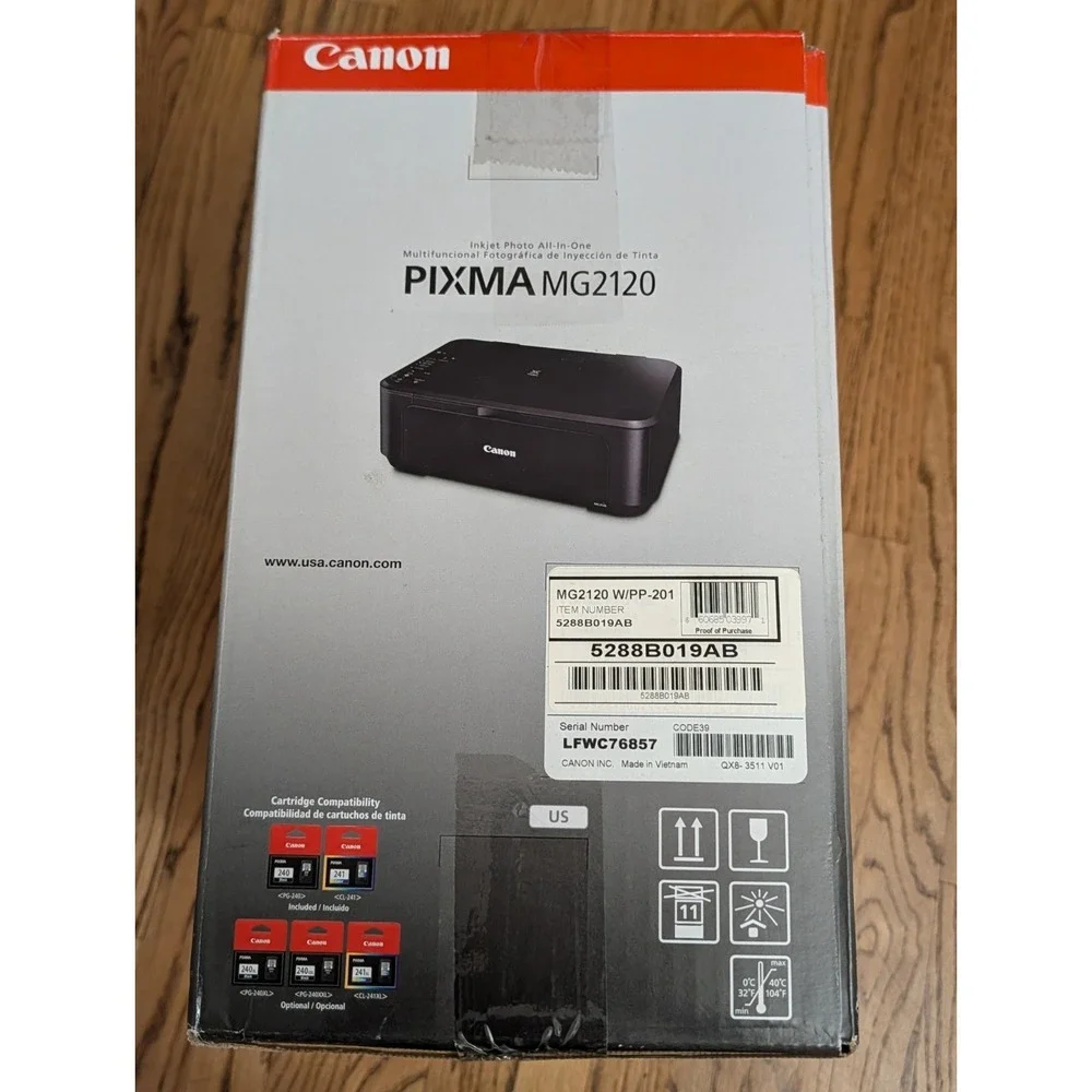 Canon PIXMA MG2120 All-In-One Inkjet Printer (No Inks) New Open Box